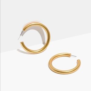 Madewell Chunky Oversized Hoop Earrings in Gold